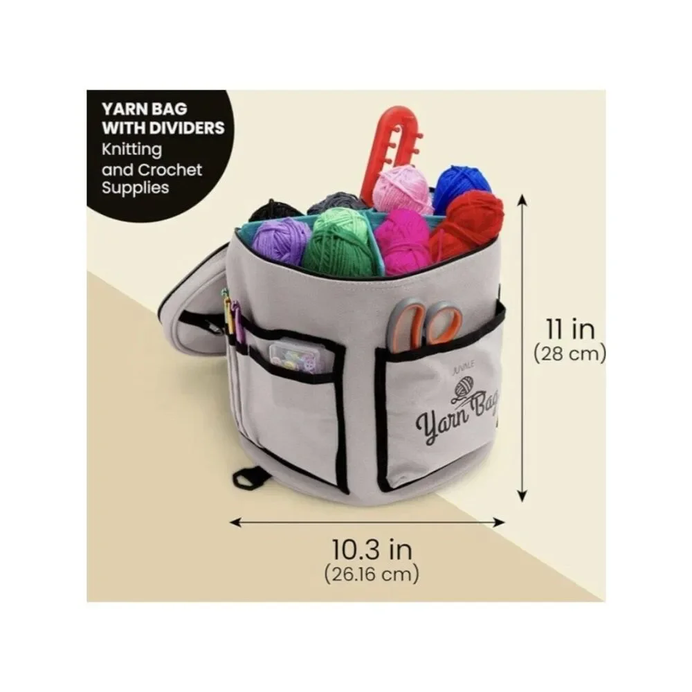 Yarn Boss Portable Crochet Storage Organizer Yarn Knitting Supplies Canvas NEW
